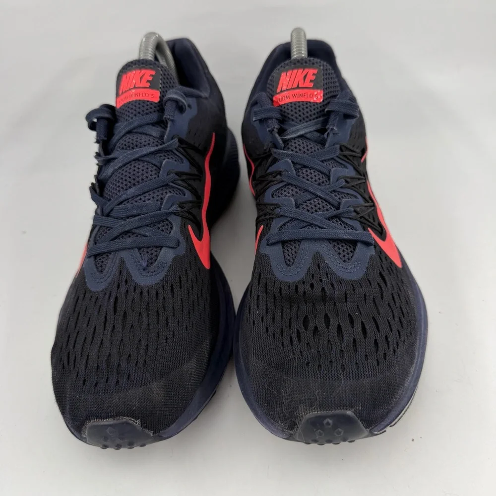 Nike Women’s Air Zoom Winflo 5 -SZ 9- Navy Blue Running Shoes Sneakers Lace-Up